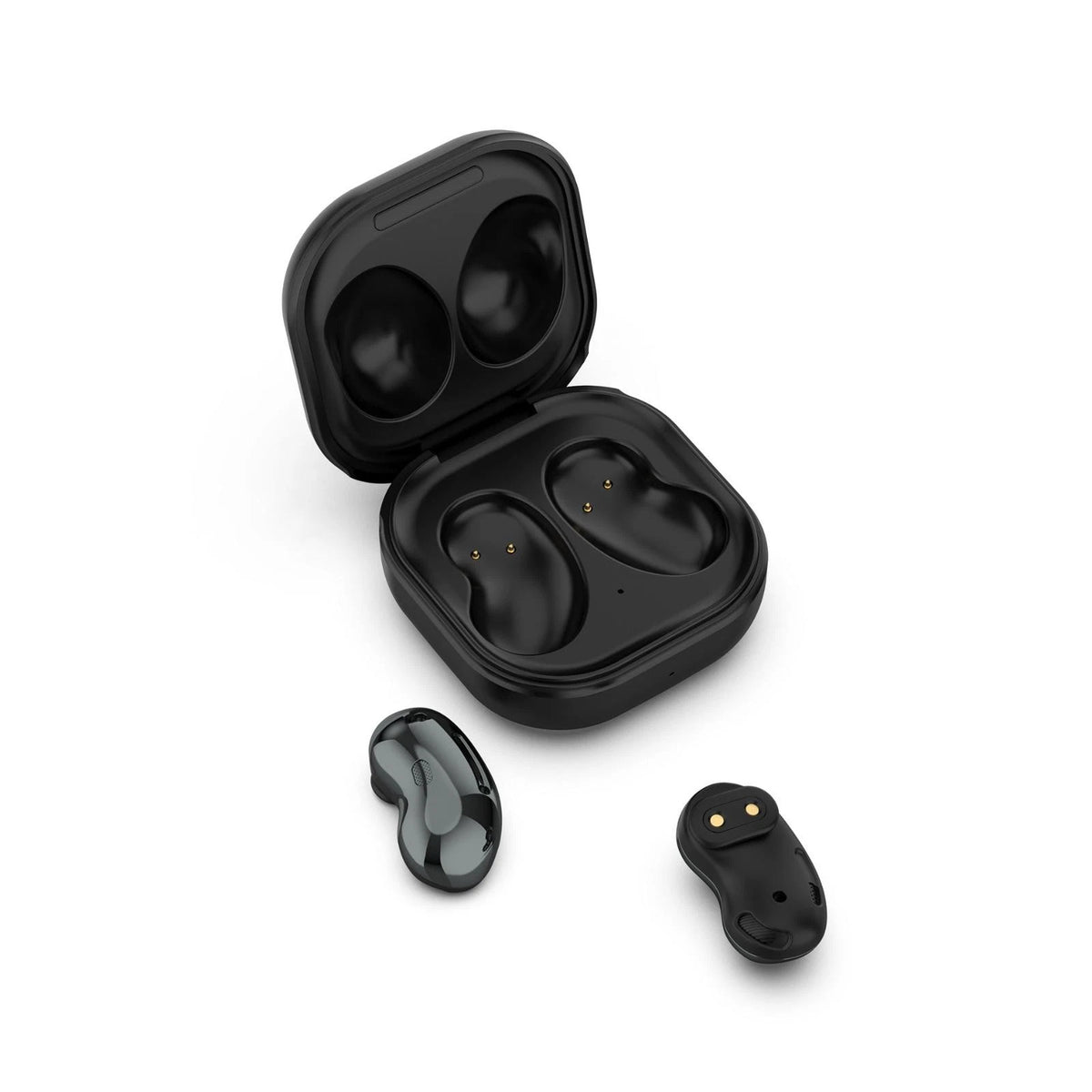 Black Earbuds Charging Case Charger Box with Battery For Galaxy Buds Live E