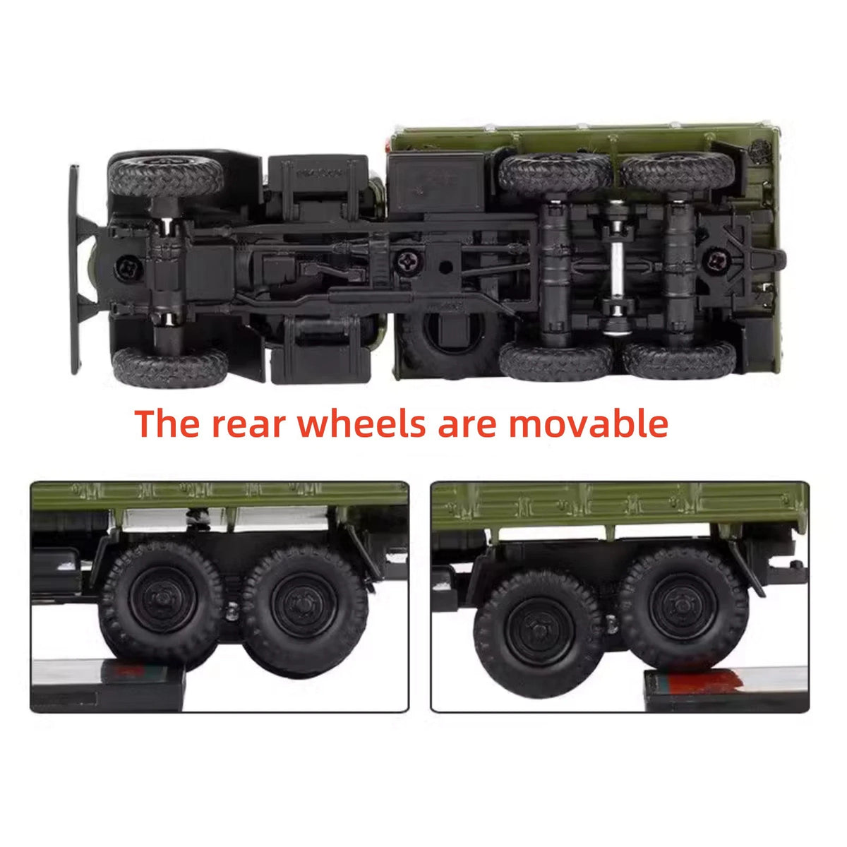 1/64 Diecast Alloy China Jiefang Military Army CA30 Truck Model Gift For Kid