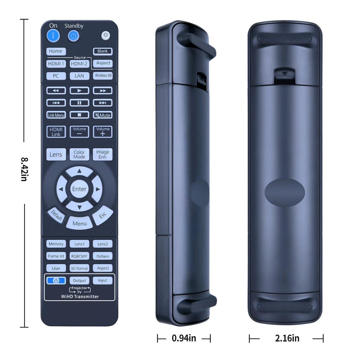 Replace Remote Control For Epson 2192876 / 219287600 Projector EH-TW9400W