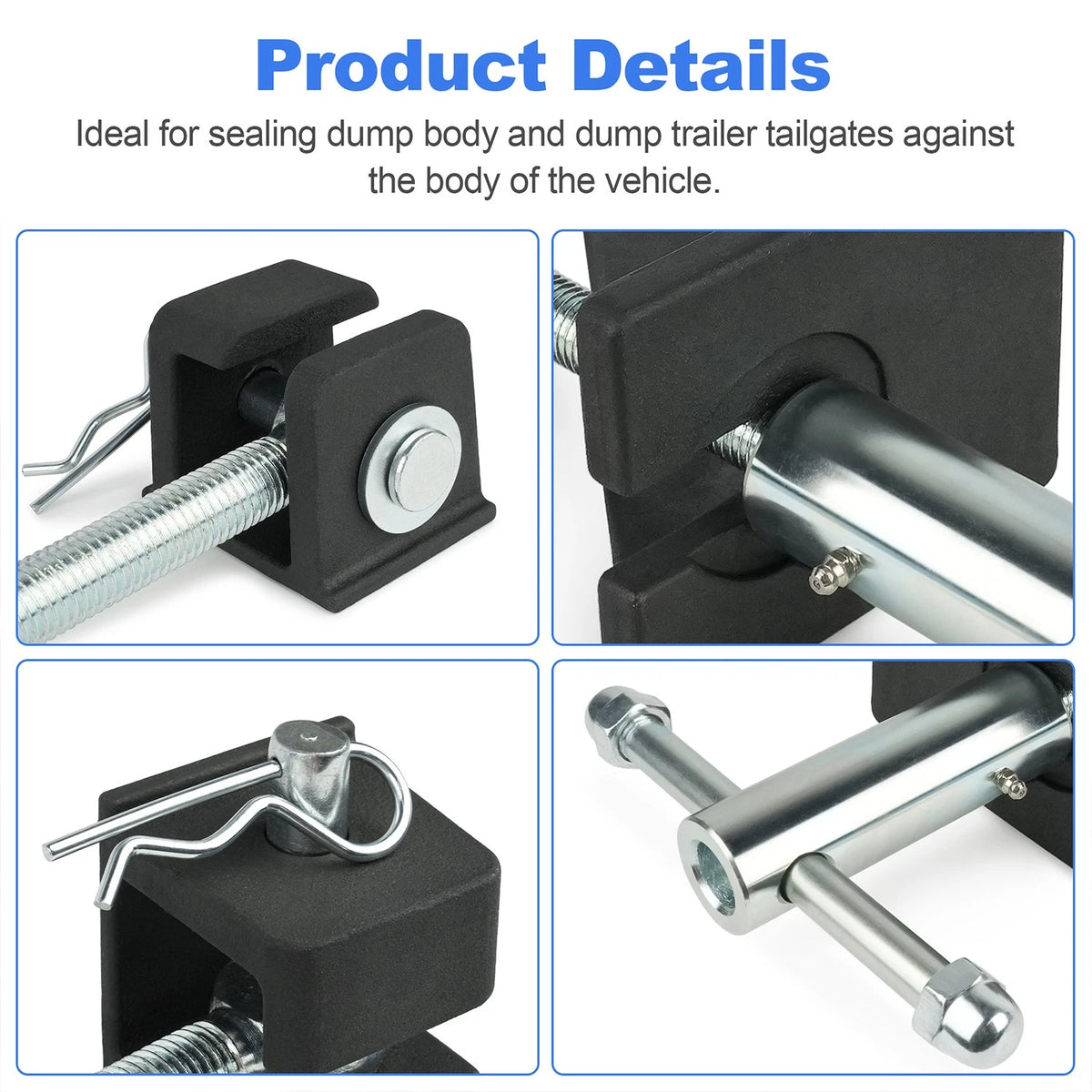 TGL3410ST2 Steel Tailgate Latch Assembly with Forged Steel Brackets and Clevis