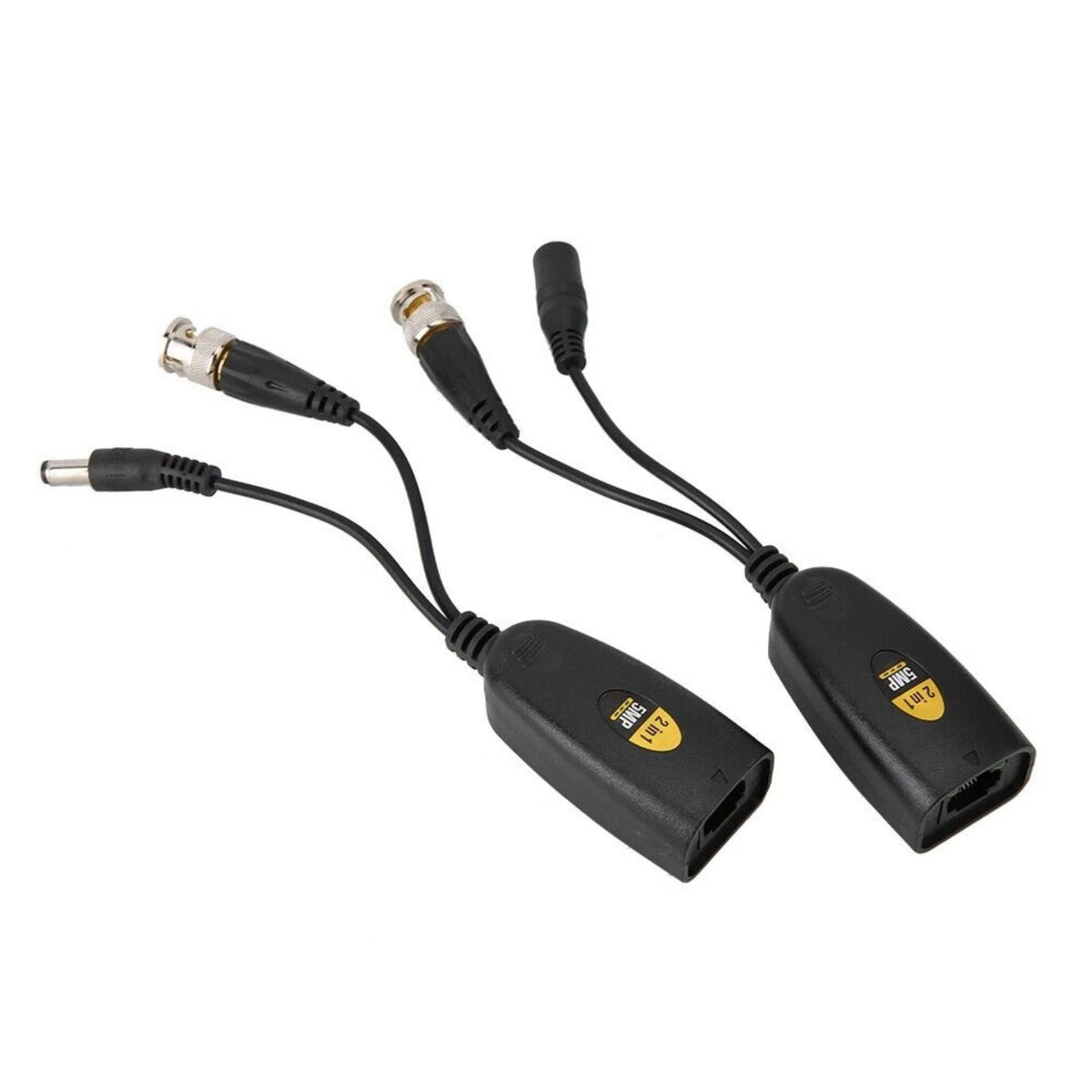 Anti-Interference BNC To POE Adapter Balun Connector For Surveillance