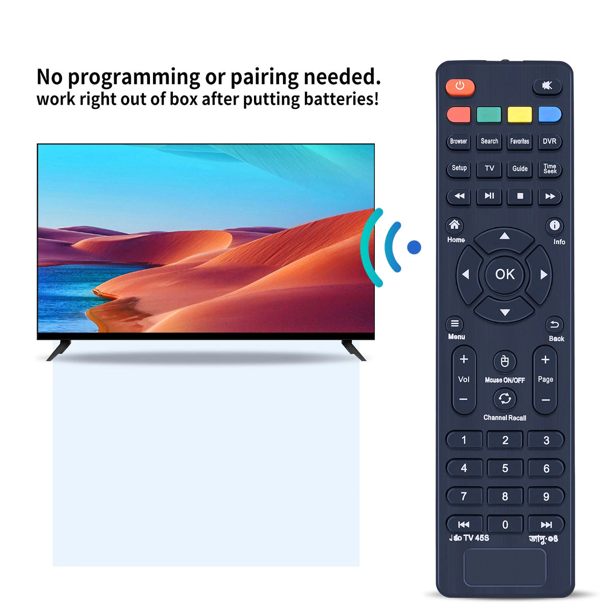 Replacement Remote Control For Jadoo TV 4 5 5S