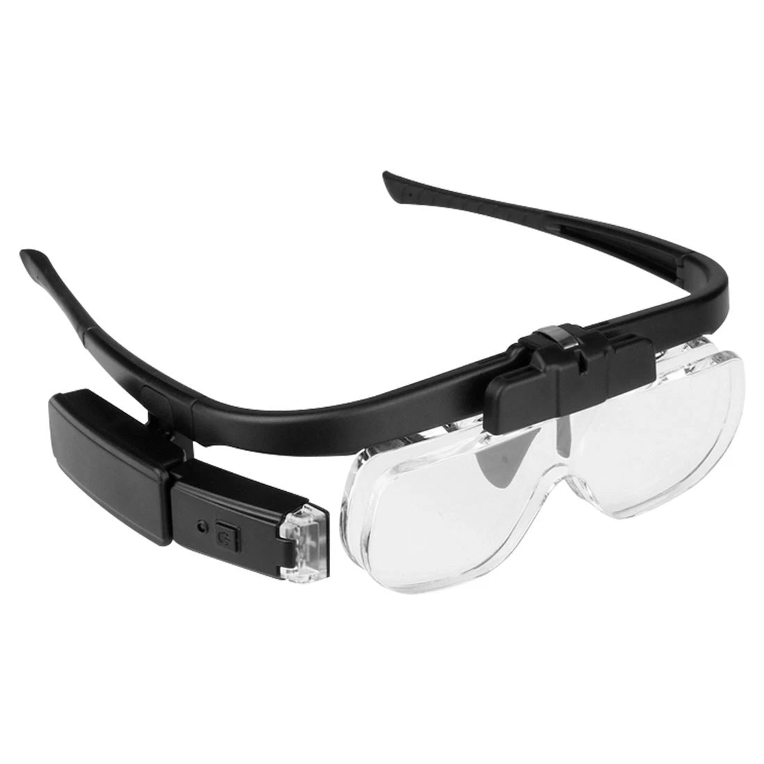 Adjustable Glasses Magnifying Glasses LED Headband Loupe Magnifier With Lamp