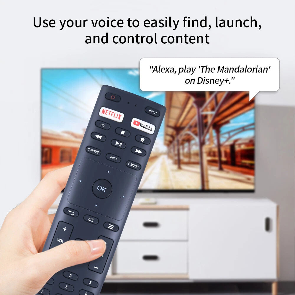 Voice Bluetooth Remote Control For Konka JVC TV RM-C3329 RM-C3359 RM-C3369 -