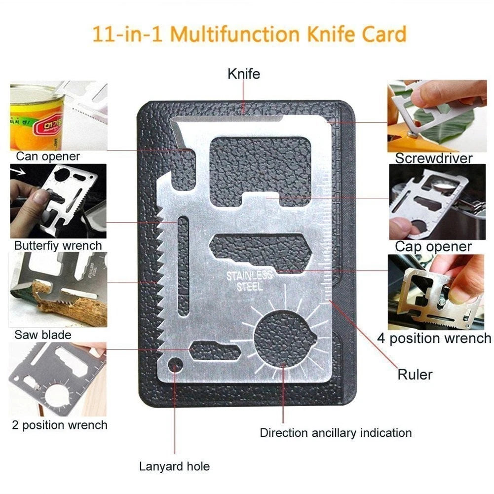 XUANLAN Emergency Survival Kit 13 in 1, Outdoor 7 x 4.5 x 2", kit 1