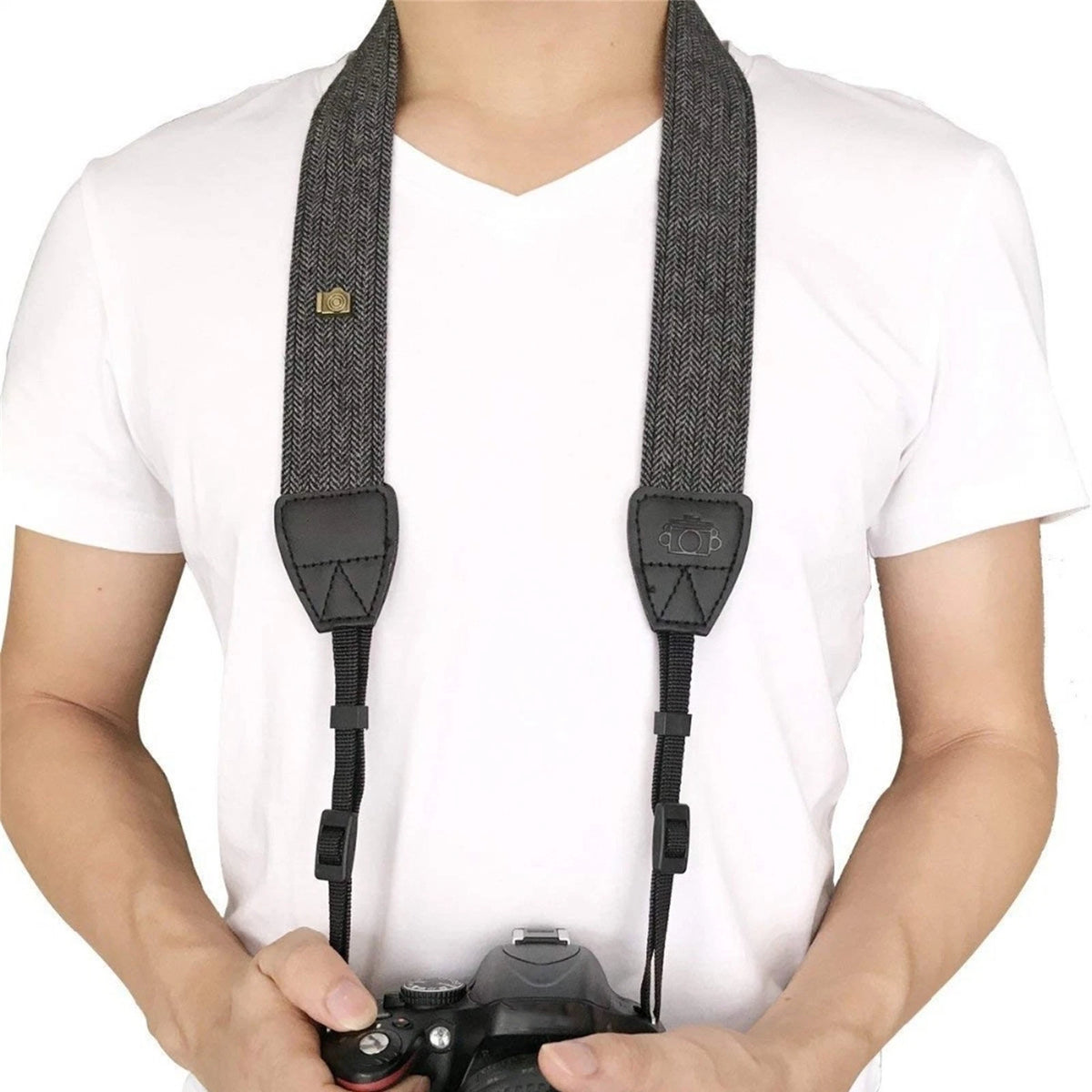 Universal Grey Adjustable Shoulder Neck Strap Belt For DSLR Cameras Accessories