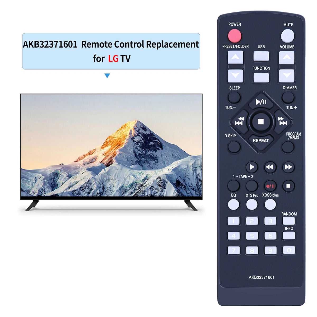 AKB32371601 Replace Remote Control For LG Audio LMS-W550 LM-U1050 LM-U1350