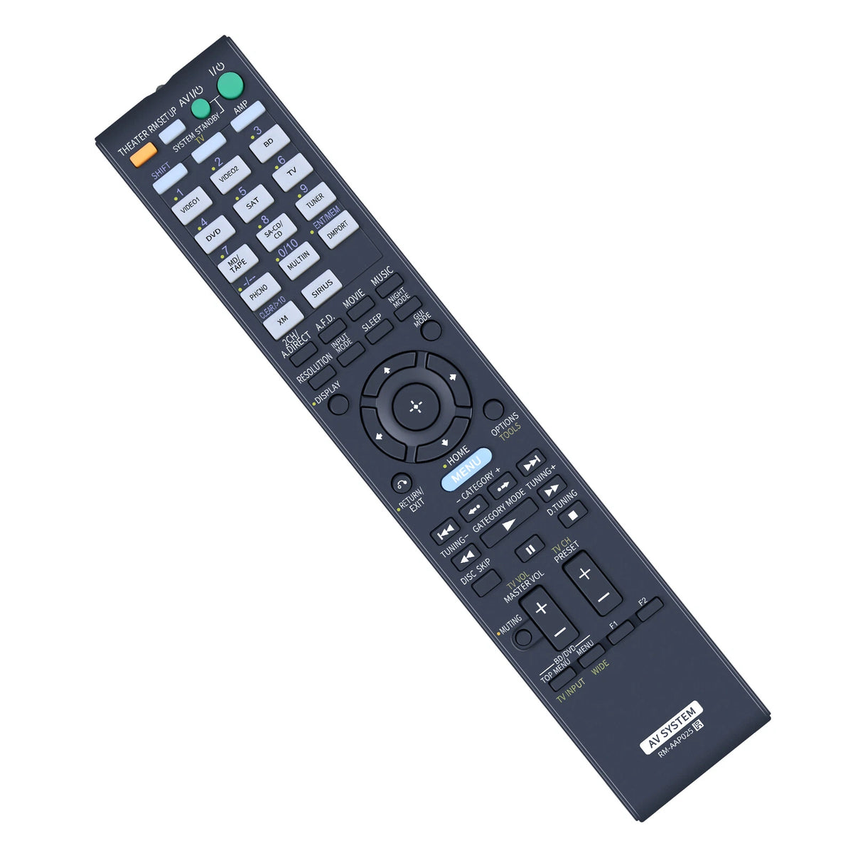 RM-AAP025 Replace Remote Control For Sony Multi Channel AV Receiver STR-DA2400ES