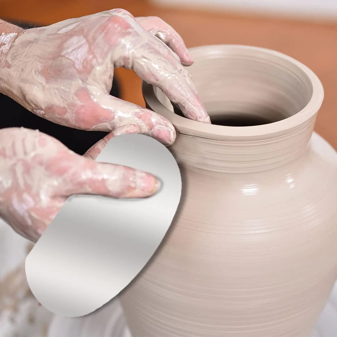 3 Sizes Rubber Pottery Clay Ribs + 3 Pcs Sculpture Molding Scraper...
