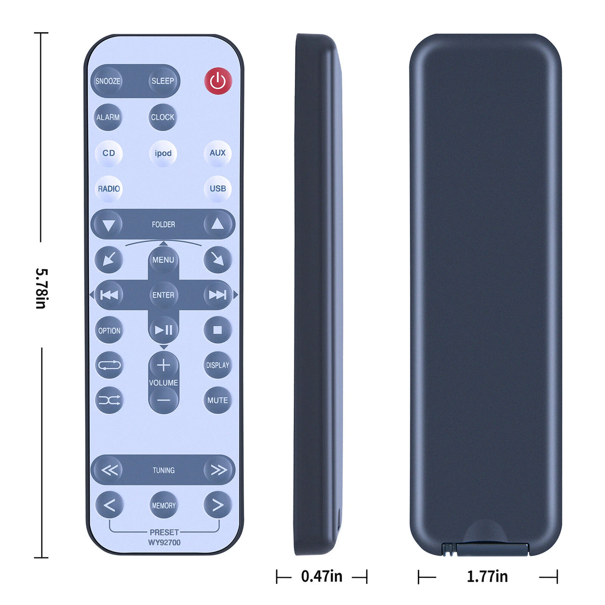 WY92700 Remote Control For Yamaha Micro CD Receiver TSX-112 TSX-112ML TSX-112BL