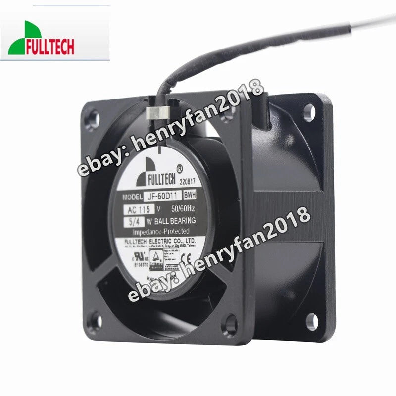 FULLTECH UF-60D11 BWH Axial Fan AC 115V 60*60*30MM 5/4W Industrial Cooling Fan