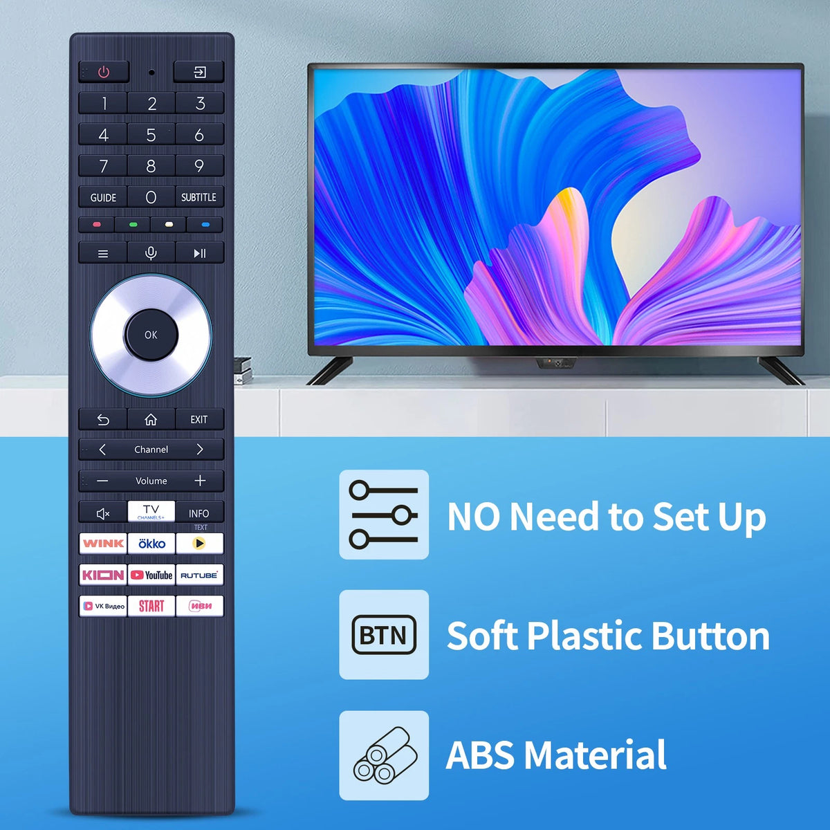 ERF3AI98T Replacement Remote Control For Toshiba Smart TV Russia