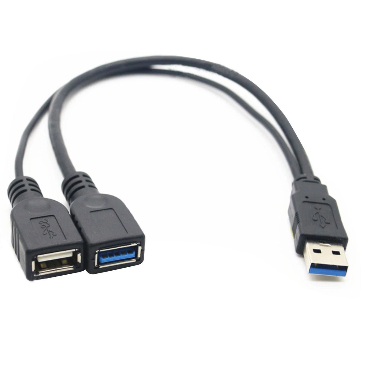 USB 3.0 1 To 2 Data Cable Male to Female Extension Charging Adapter Converter