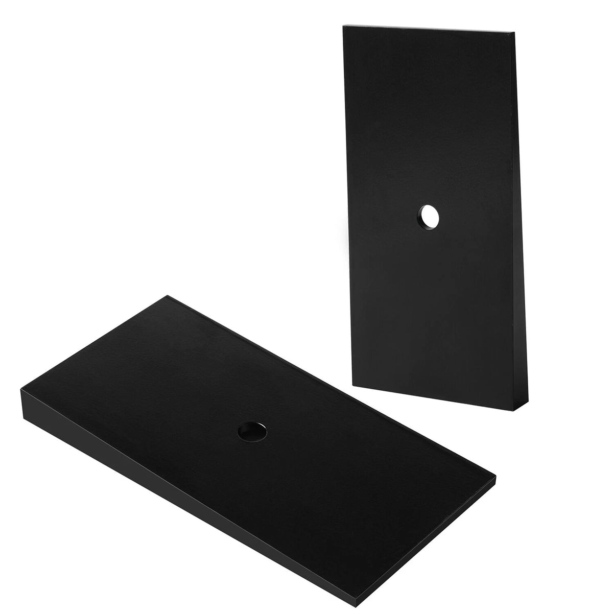 Steel Leaf Spring Shims 800061 2.5" Wide 4°Degree Black- Set of 2