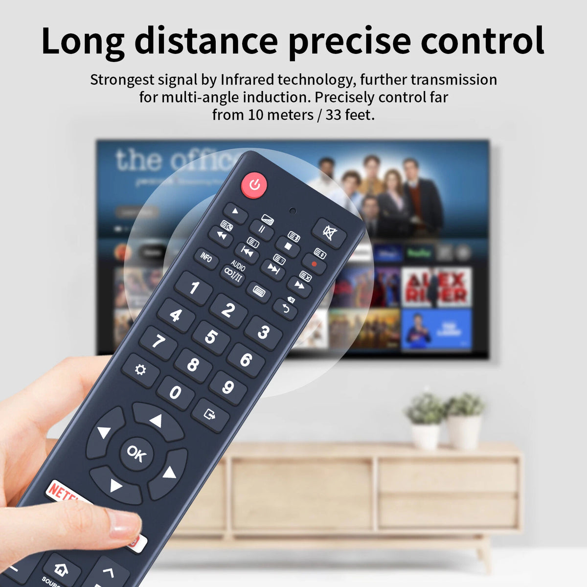 RM-C3356 Replacement Remote Control For JVC Smart LCD LED Android TV
