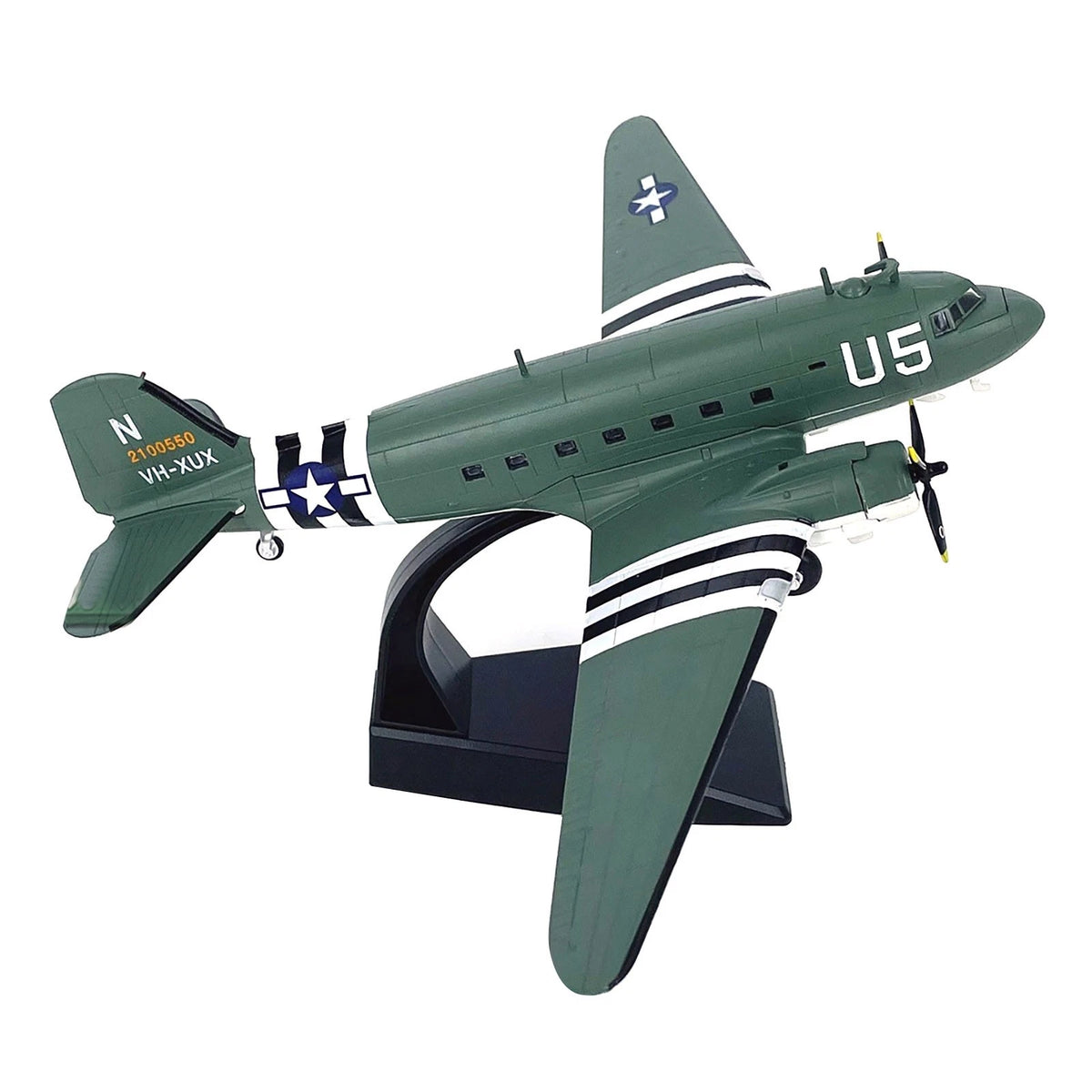 USAAF Douglas C-47 Skytrain 1/100 Scale Alloy Model Transport Aircraft Display