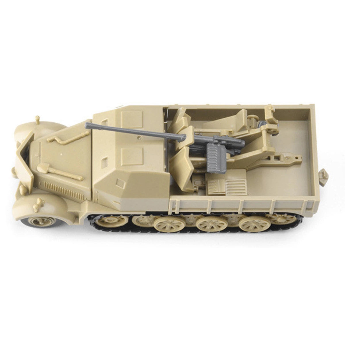 1/72 4D FLAK37 Half-Track Armored Vehicle Model Unassembled Military Scene DIY