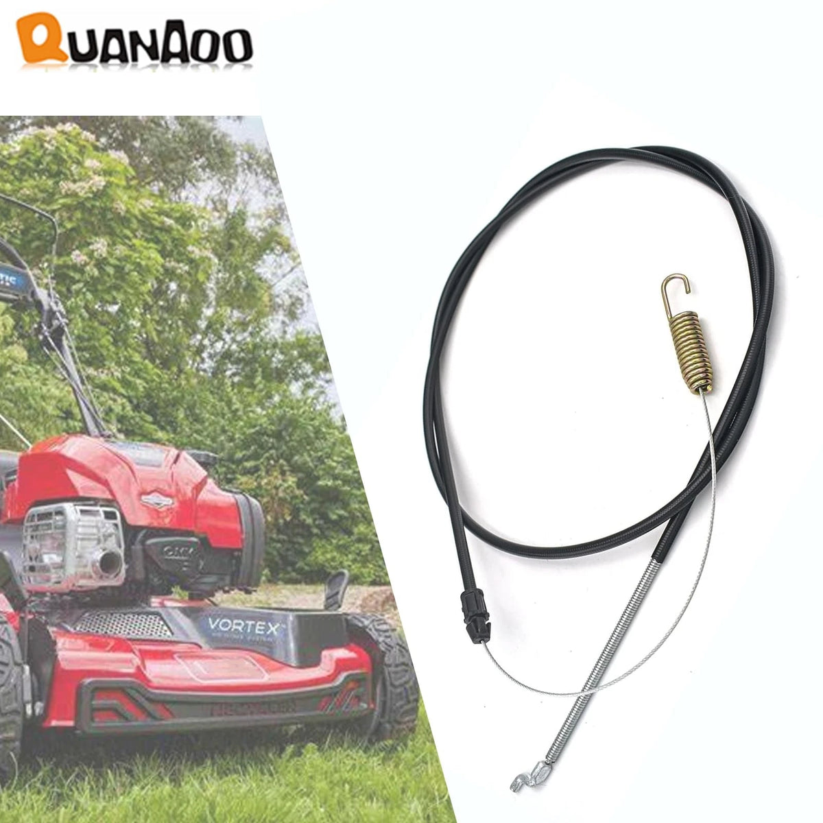 Quanaoo Traction Cable 119-2379 for Toro Recycler 22in Self 119-2379, Black