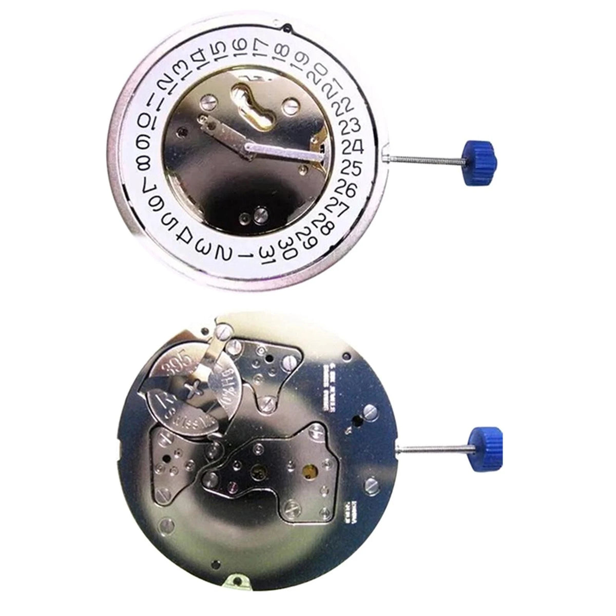 Calendar At 4 Quartz Watch Chronograph Movement For Ronda 5030.D Quartz Movement