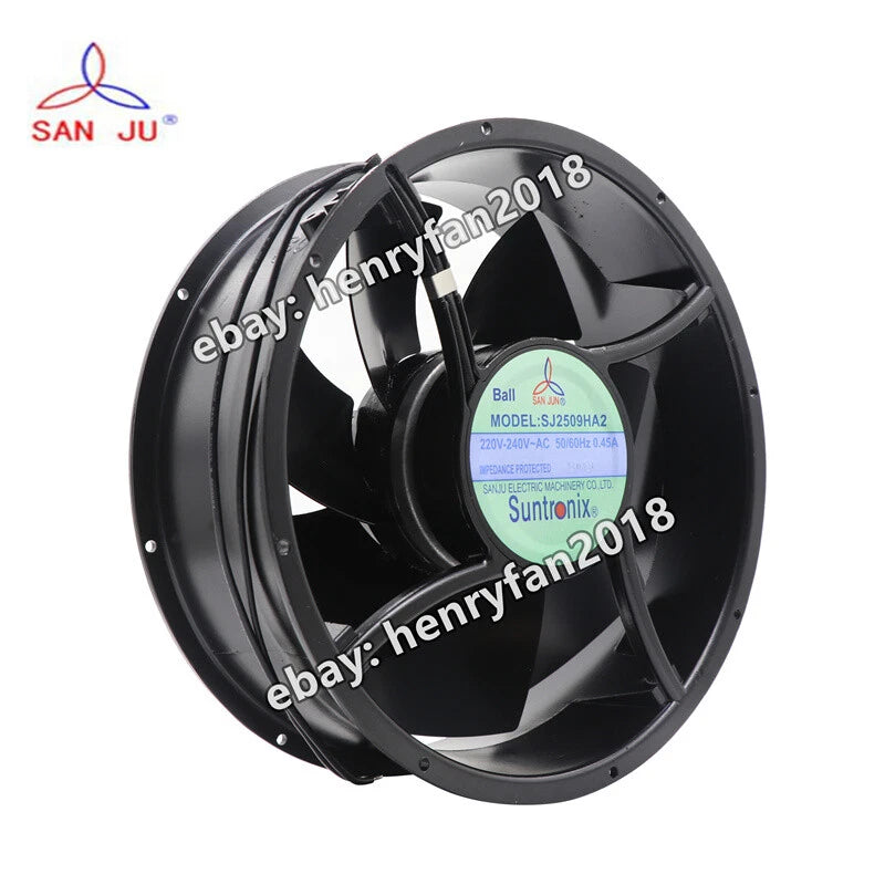 SANJUN Fan SJ2509HA2 AC 220-240V 0.45A 254*254*89MM 2-wires Electric Cabinet Fan