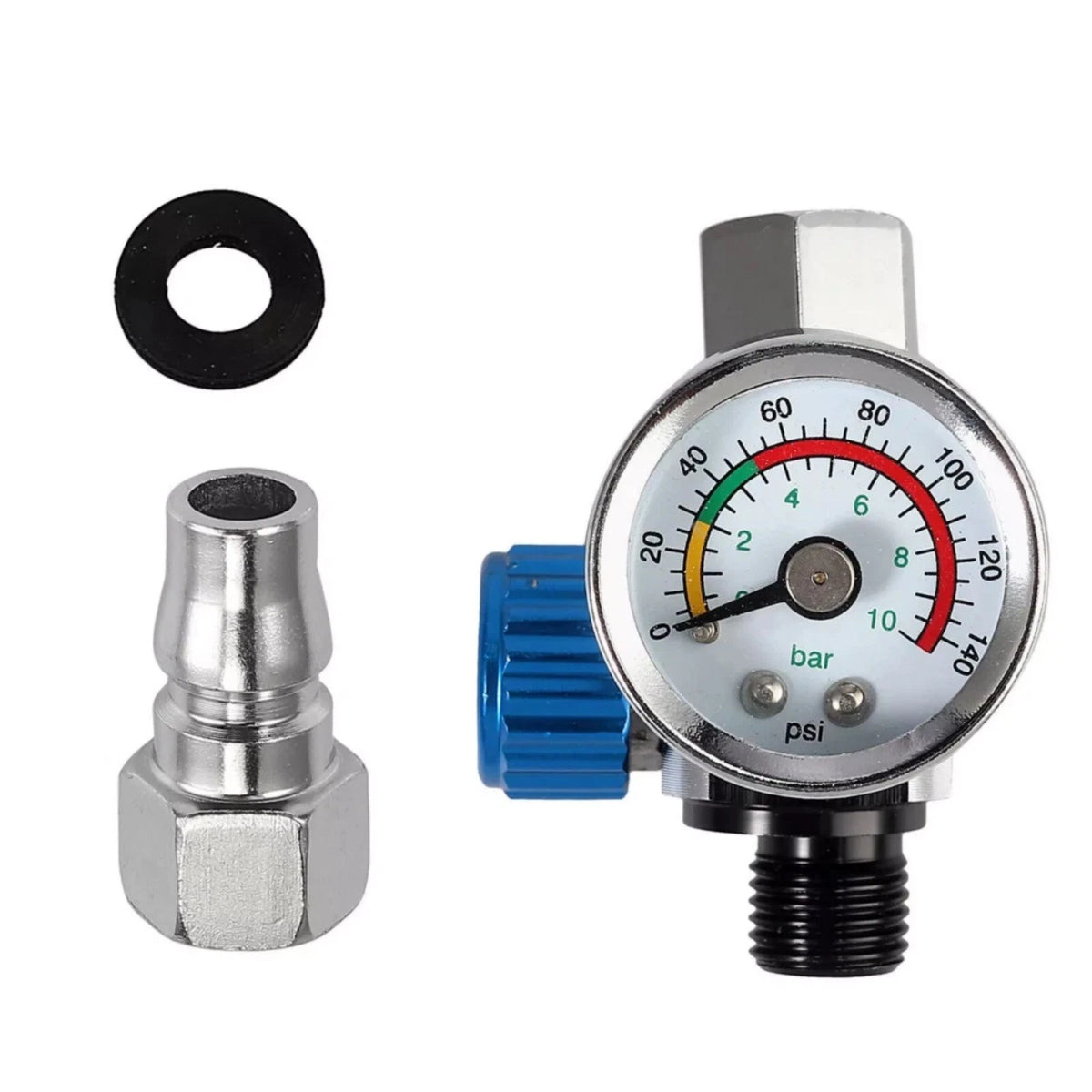 Durable 1/4" Air Pressure Regulator for Spray Gun with G1/4 Thread Connection