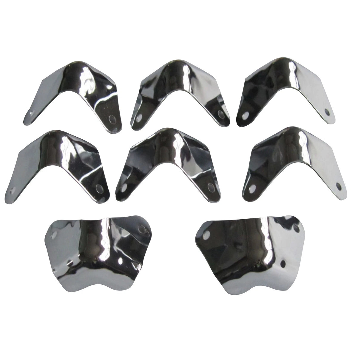 8Pack Metal 2 Leg Guitar AMP Amplifier Cabinet Corners Protectors For Fender A
