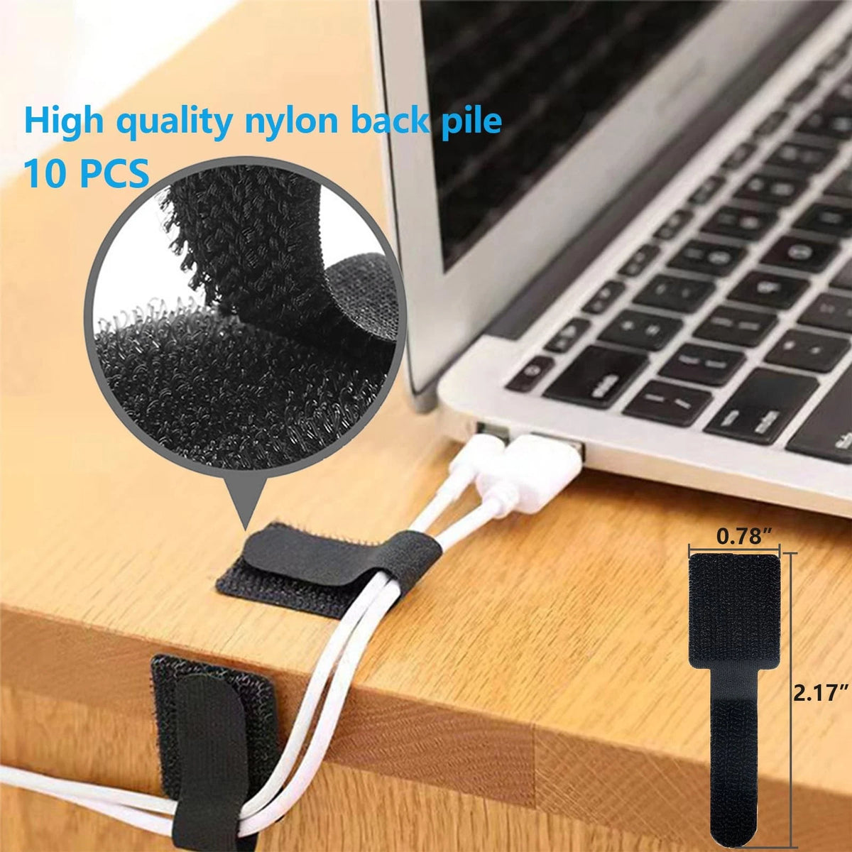 ELII 328Pcs Cable Management Kit, 8 Magnetic Holder,69Adhesive Black