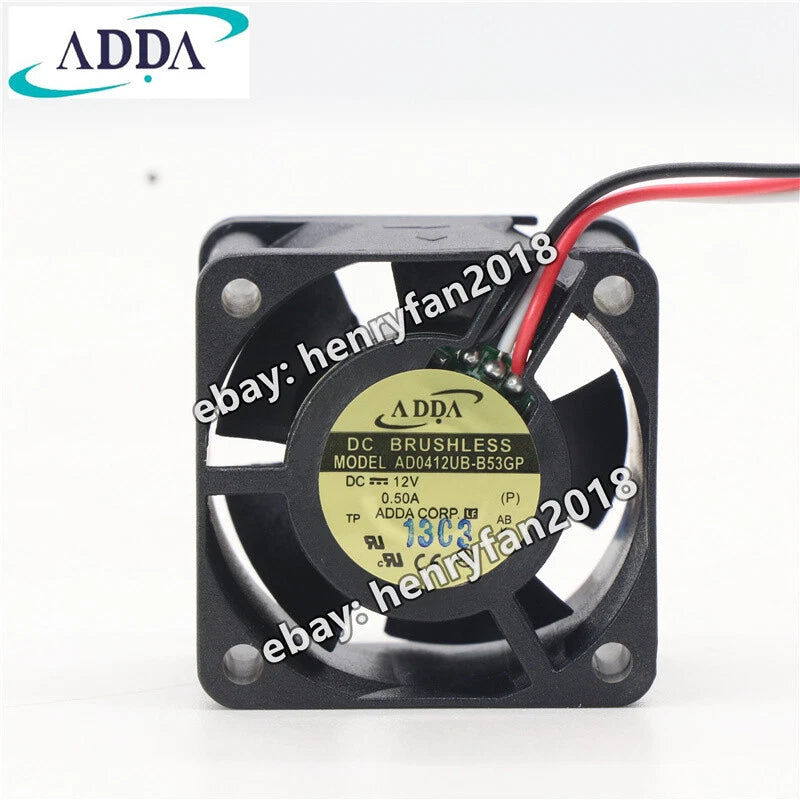 ADDA Fan AD0412UB-B53GP Axial Fan DC 12V 0.50A 40*40*28MM 3-wire Cooling Fan