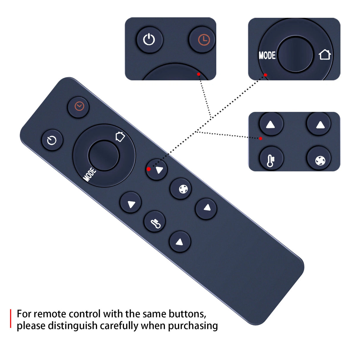 Replace Remote Control For DELONGHI 5515110651 PACEL275HGRKCЗAWH PACEL275HGRKC1A