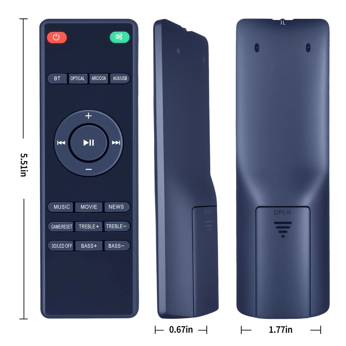 Replace Remote Control For Heymell Voyage201 3D Surround Home Audio Soundbar