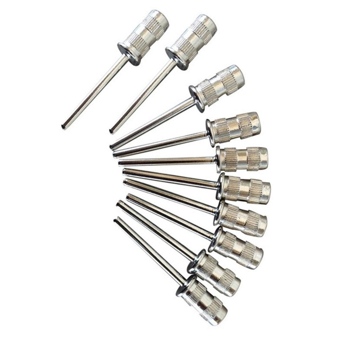 10Pcs/Set Drill Mandrel Bit Nail Sanding Drum For Sanding Band Manicure Pedicure