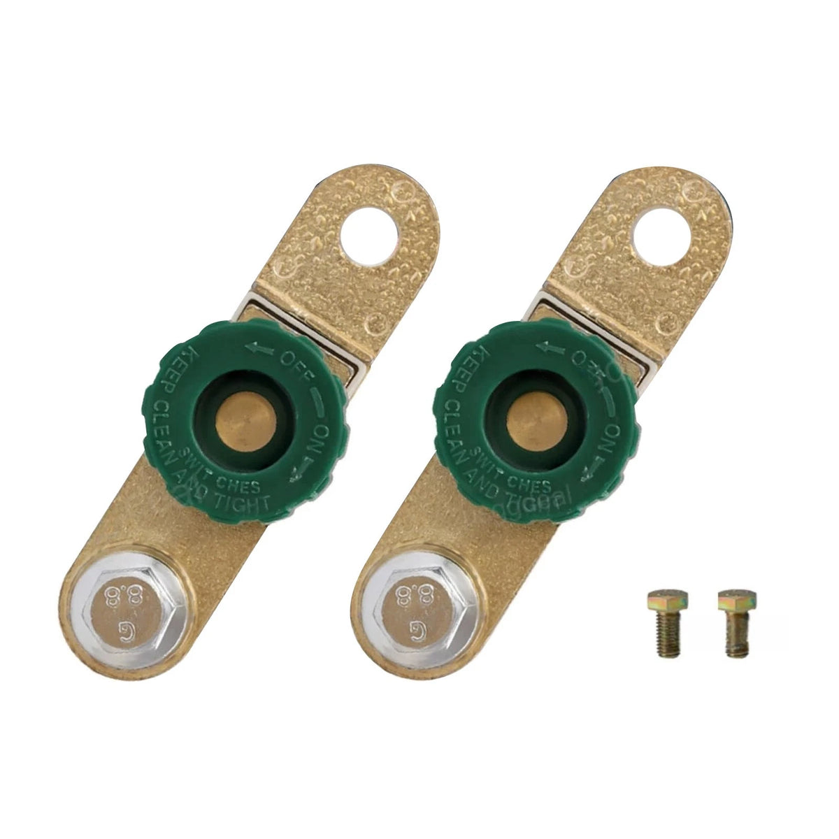 2Pcs Battery Master Switch Side Post Disconnect Isolator Kill Switch 12V 125A