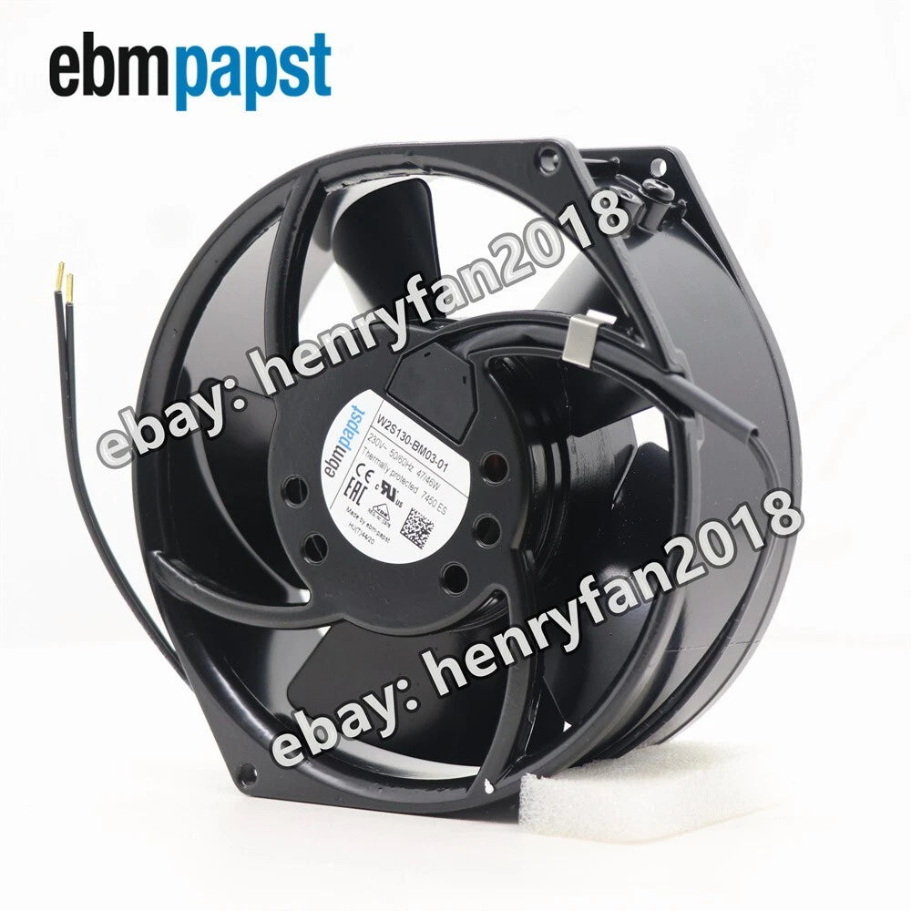 W2S130-BM03-01 Axial fan 230VAC 47/46W 7450ES Ebmpapst Control cabinet Fan