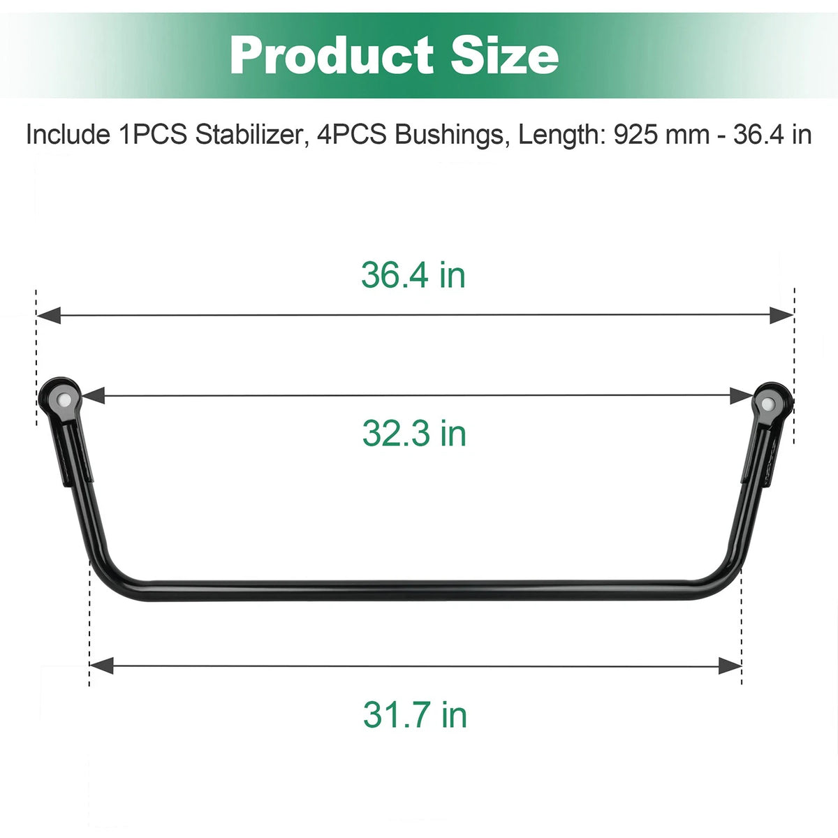 Rear Suspension Stabilizer Sway Bar for Polaris Ranger 500 2x4 2005-2008