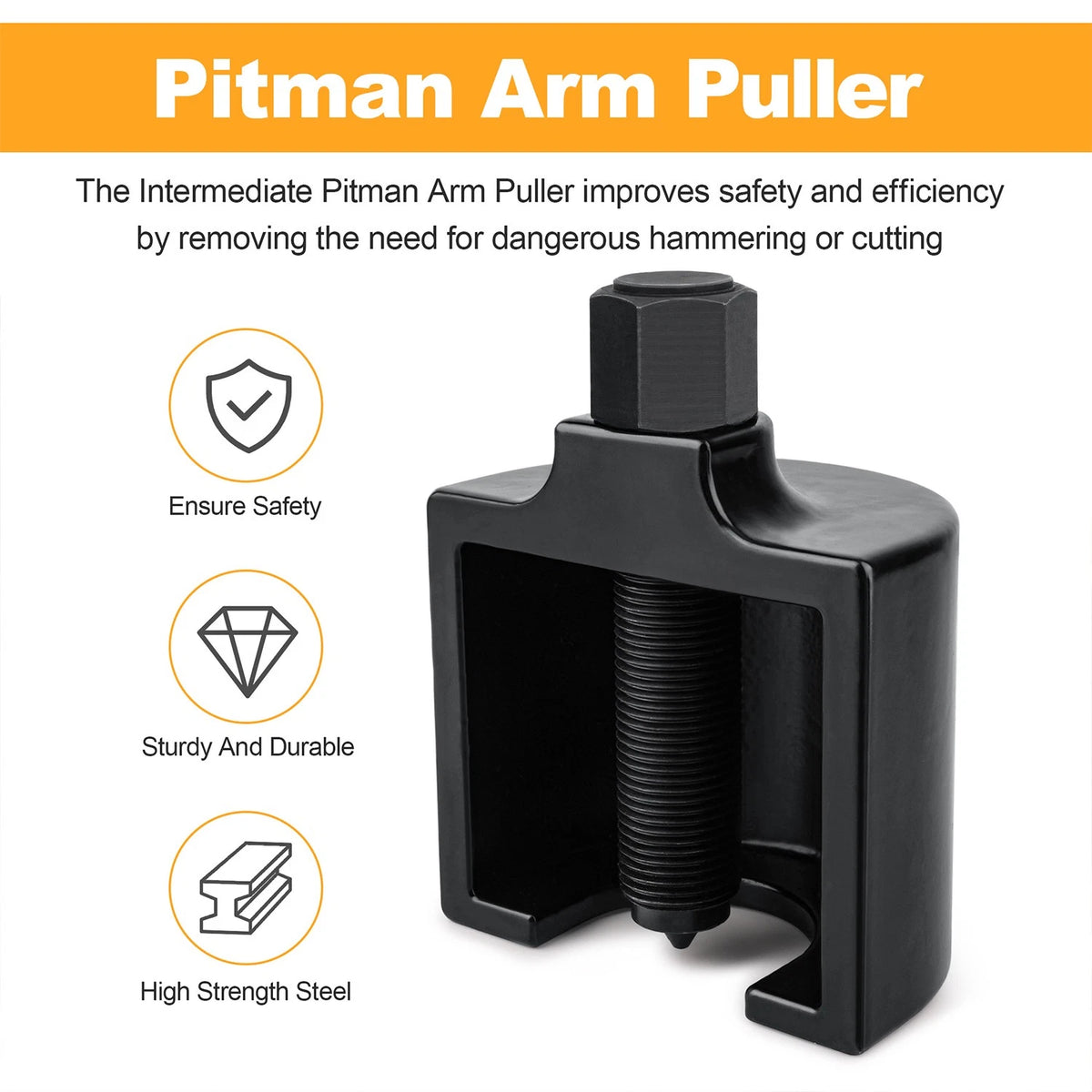 10388 Intermediate Pitman Arm Puller, Durable Removal Tool for Class 3–5 Trucks