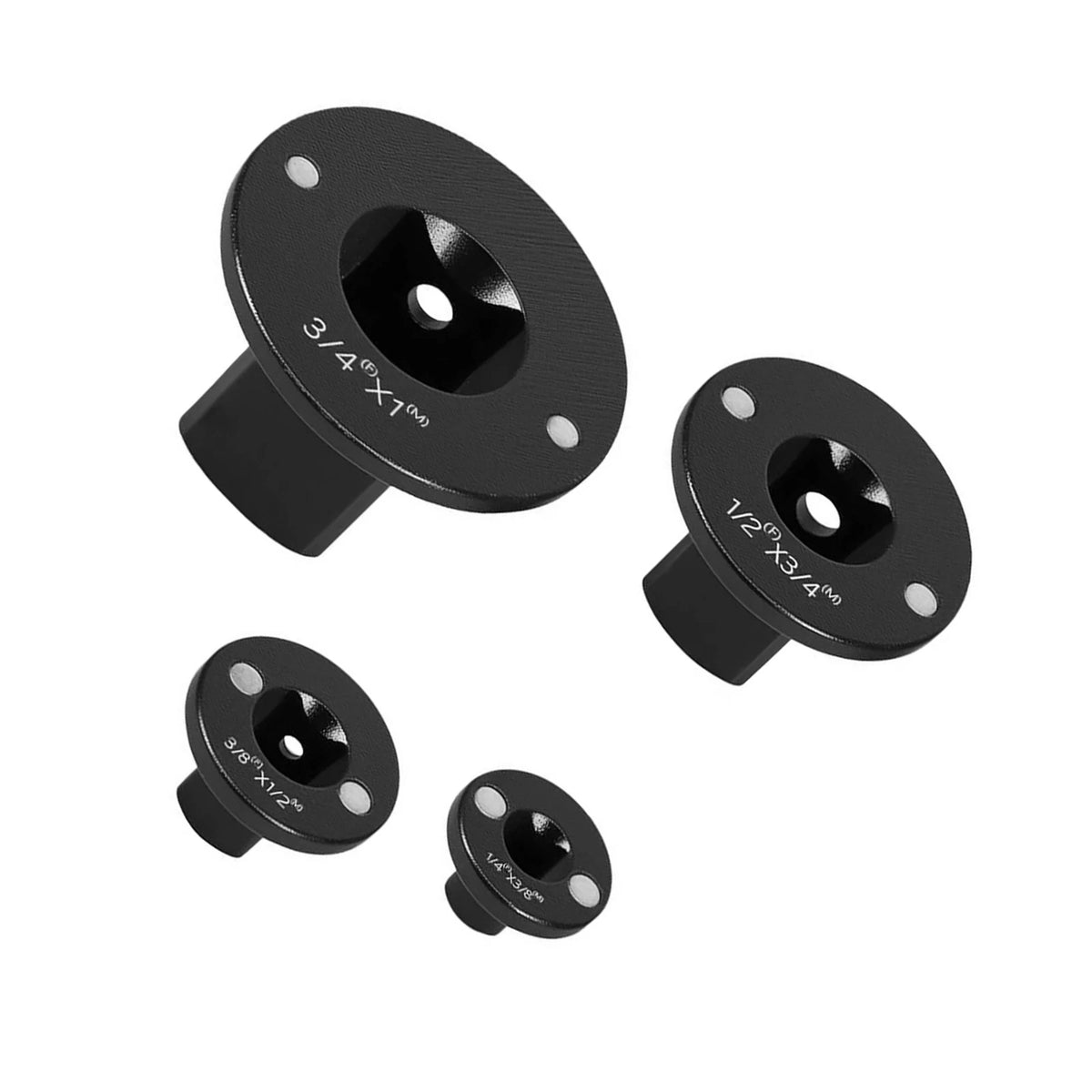 4Pcs Socket Adapter Kit for Impact Wrench Low Profile Magnetic 1/4 3/8 1/2 3/4
