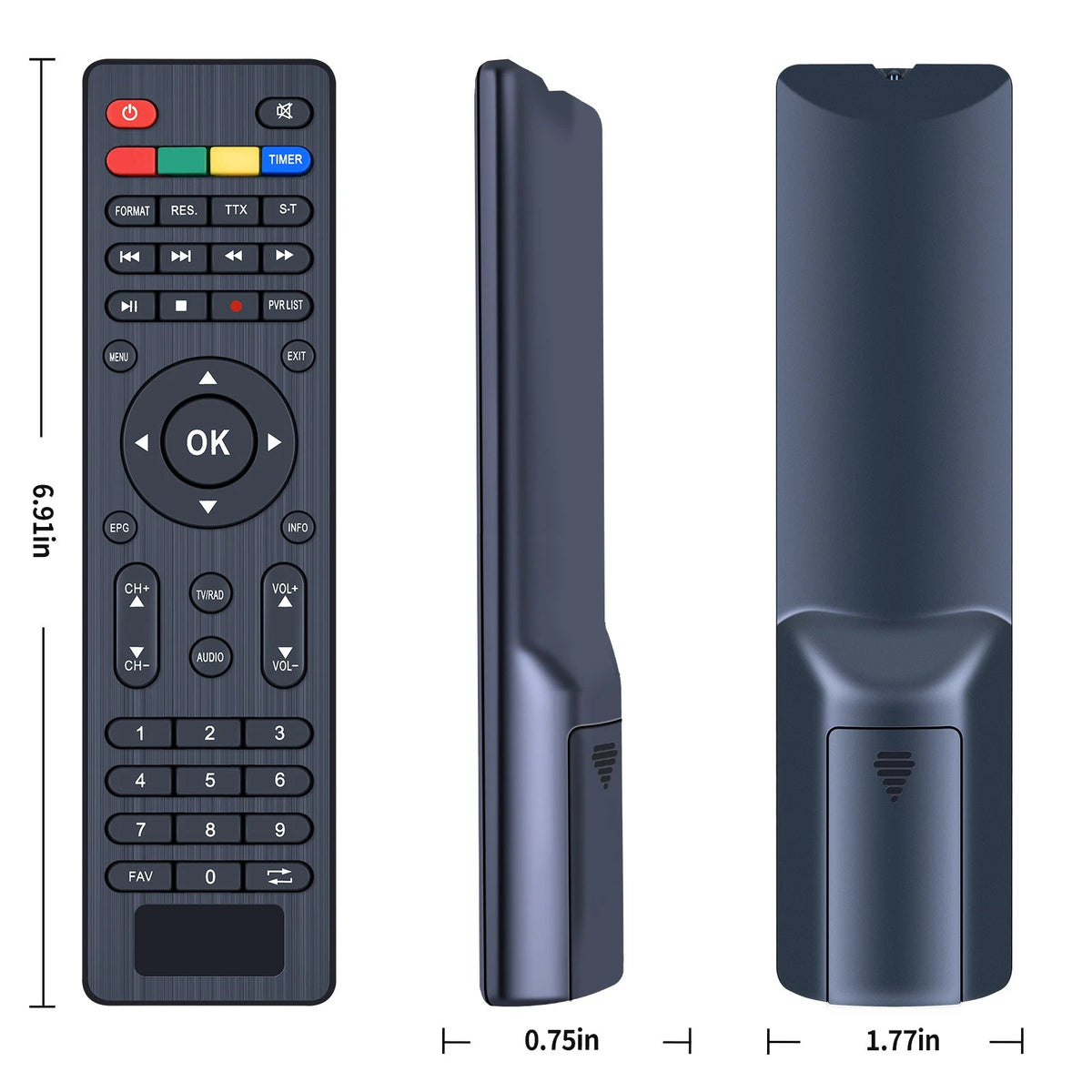 Replacement Remote Control For Fransat 441664/441667 and TNTSAT 441639 441680