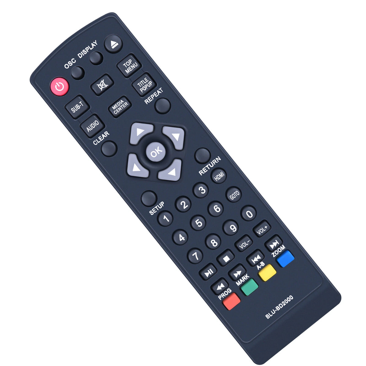 Replace Remote Control For Laser BLU-BD3000 BLU-BD2000 DVD Player