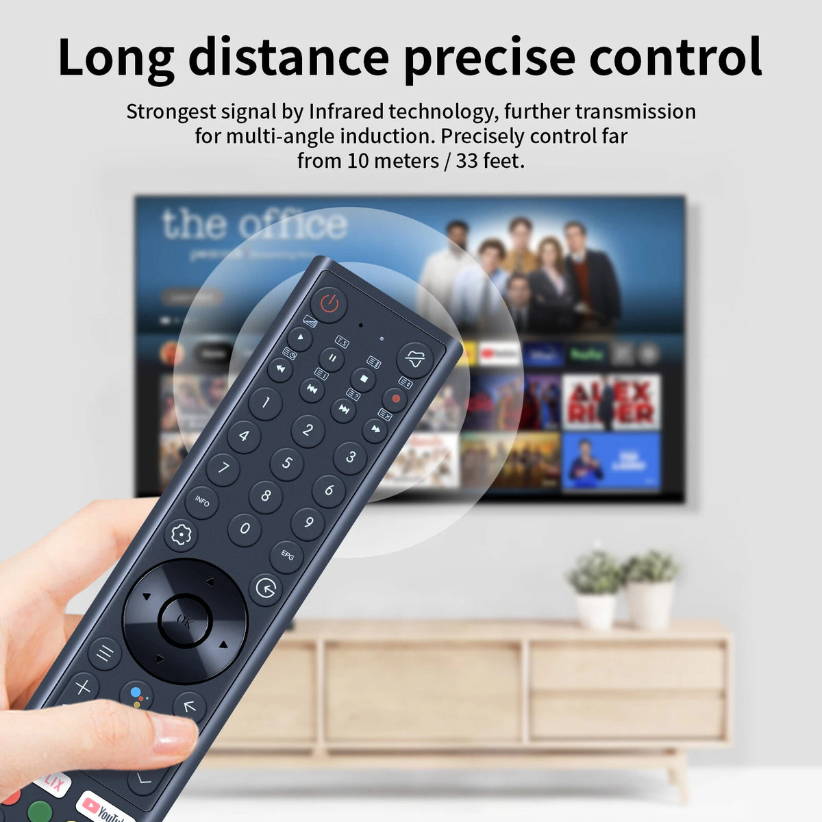 RM-C3358 RMC3358 Voice Remote Control For JVC Smart 4K UHD Android TV