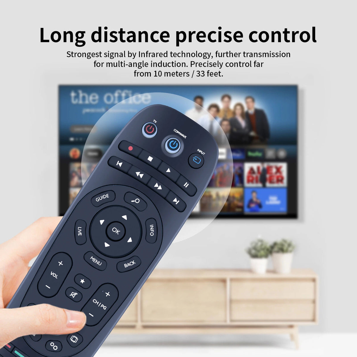 T4HU1717/49K Universal Remote Control For Comwave TV