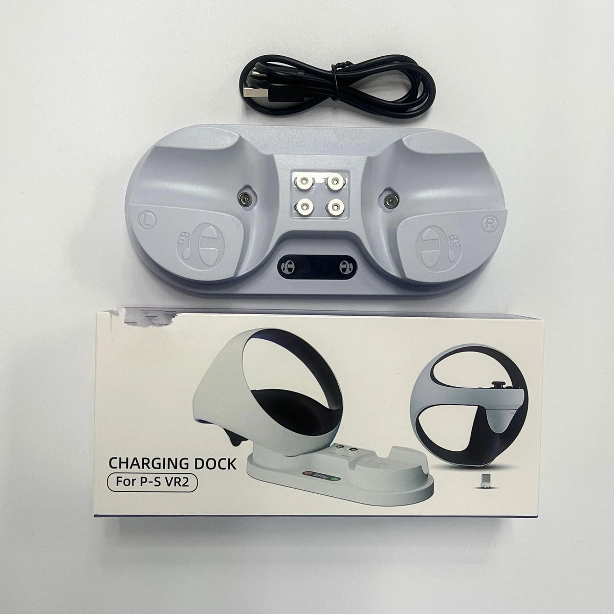 ABS Dual Slot Charging Dock Station Charger For PS5 PS VR2 Controllers Console