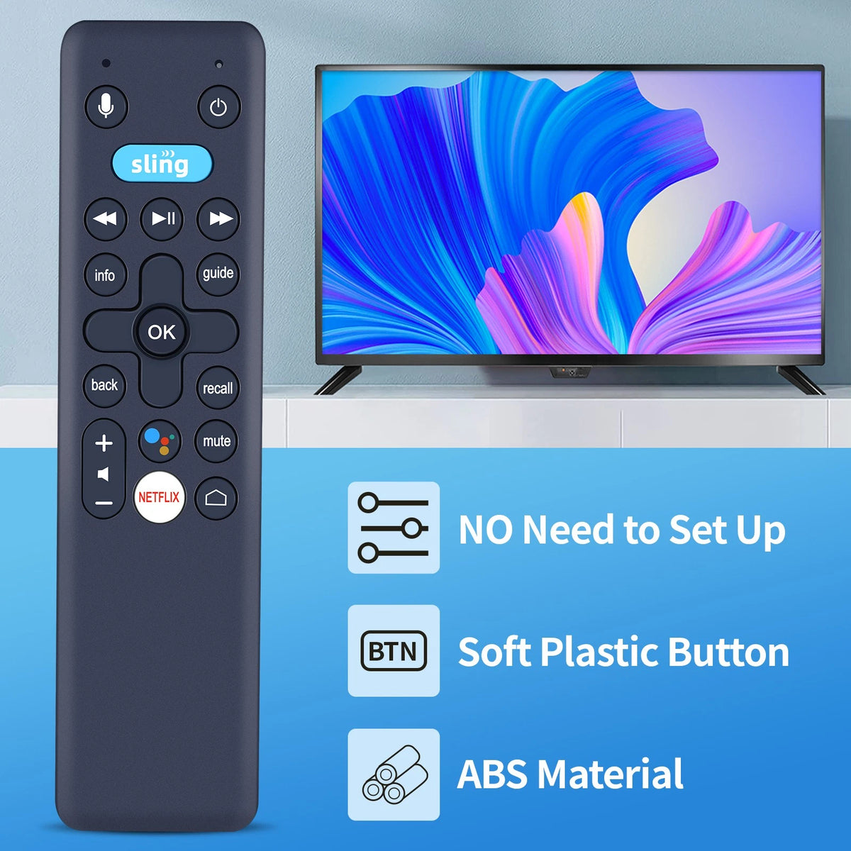 Replacement Remote Control For Sling AIRTVMINI AirTV Mini With Voice