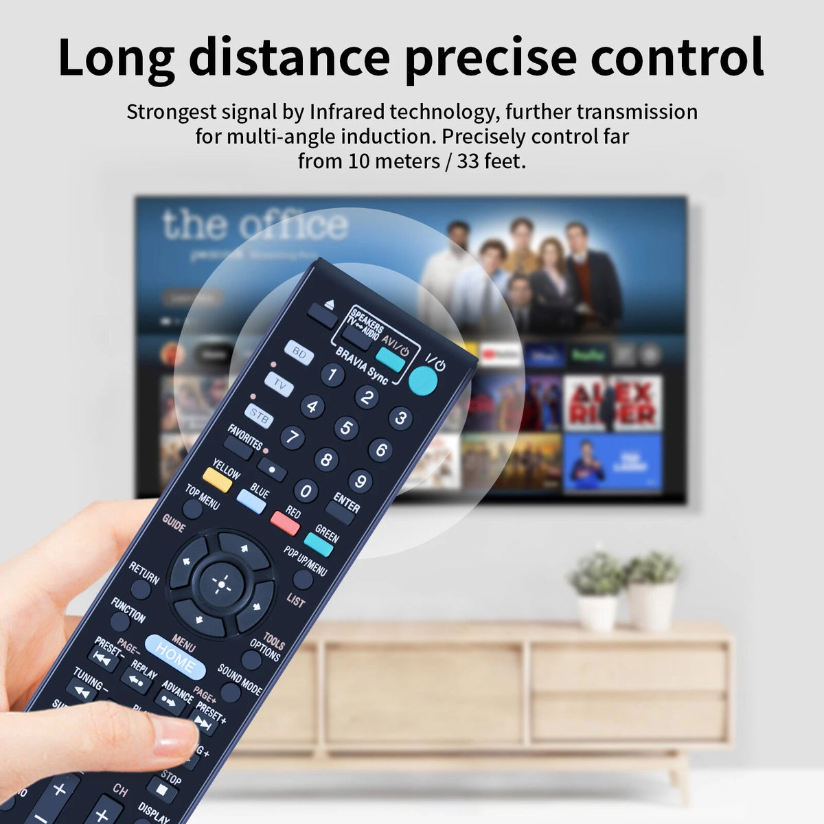RM-ADP059 Remote Control For Sony AV System BDV-0780W BDV-E980 HBD-780W