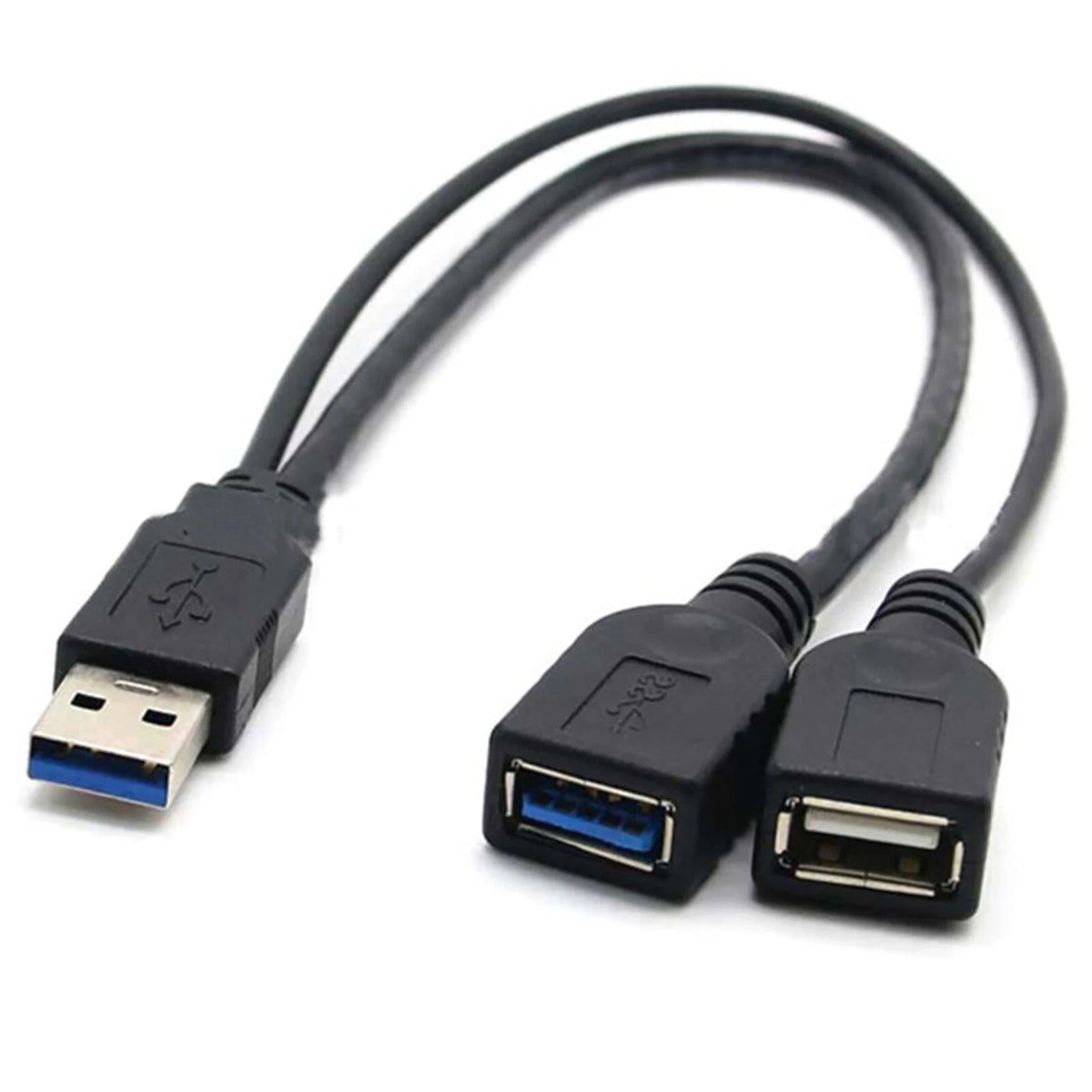 USB 3.0 1 To 2 Data Cable Male to Female Extension Charging Adapter Converter