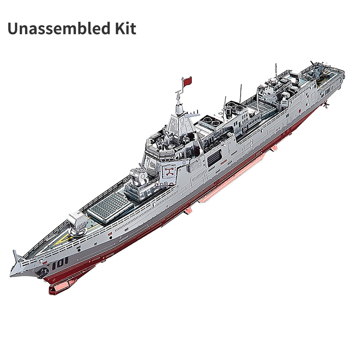 1/1000 Metal Unassembled Sheet 055 Destroyer Boat Ship Model DIY Collection Kit