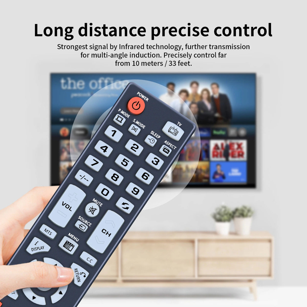 SRC11-49A Replacement Remote Control For Seiki TV SC322TI SC402TT