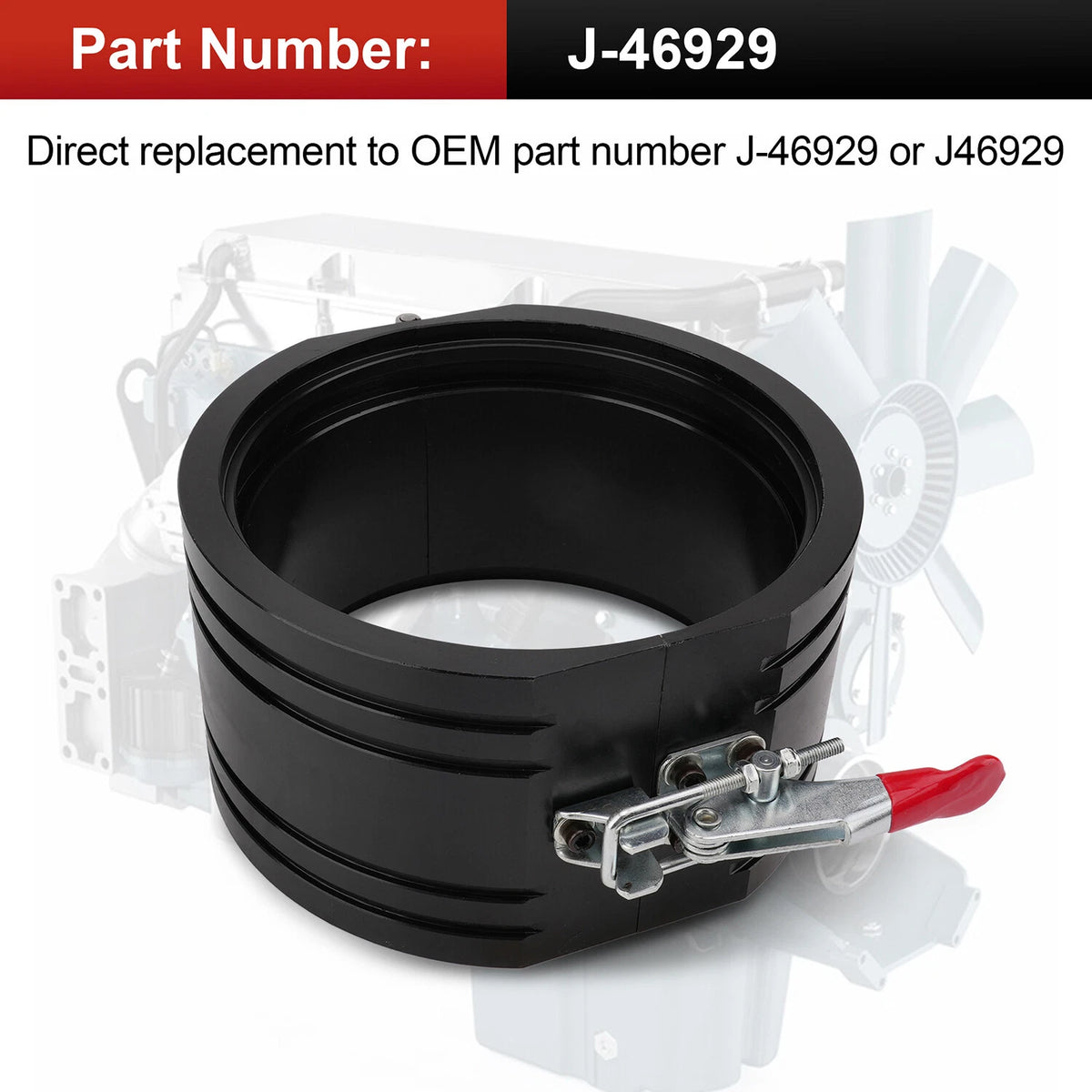 Detroit Diesel 60 Series 14L EGR Engine Piston Ring Compressor J-46929