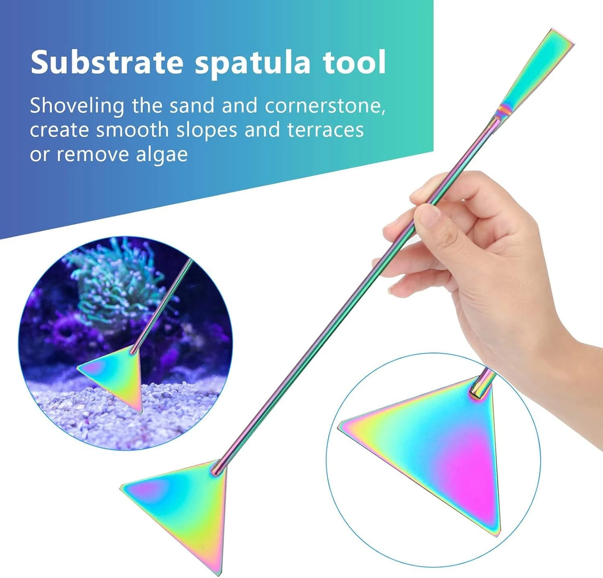 4 in 1 Quarium Aquascape Tools Kits, Anti-Rust Stainless Steel Multicolor