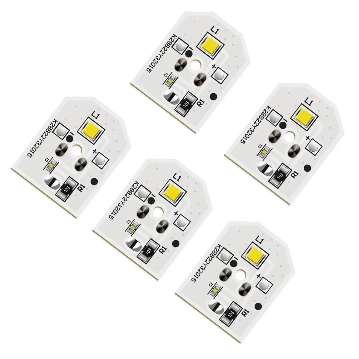 5PCS Refrigerator LED Light Bulb Board For GE Refrigerator GFE26GGHCBB