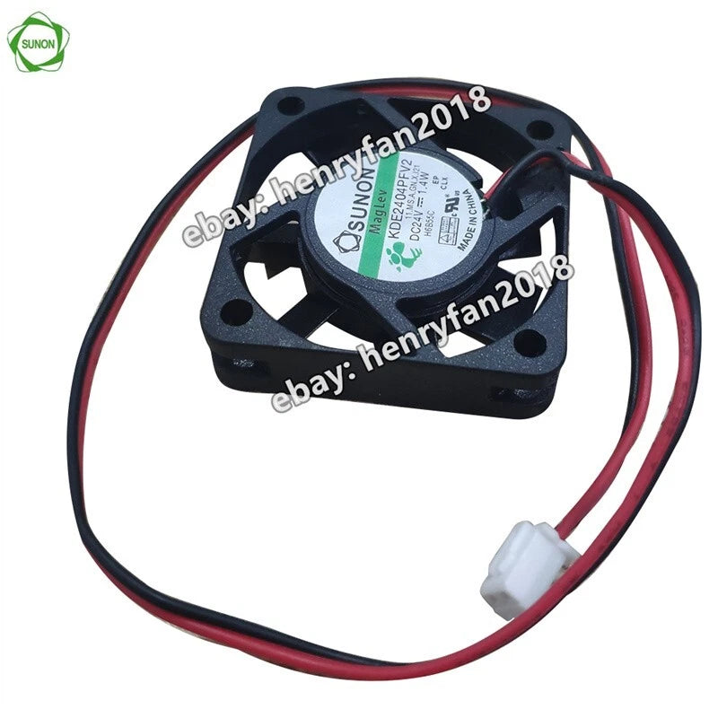 1Pcs SUNON KDE2404PFV2 Axial Fan DC 24V 1.4W 40*40*10MM 2Pin Maglev Cooling Fan